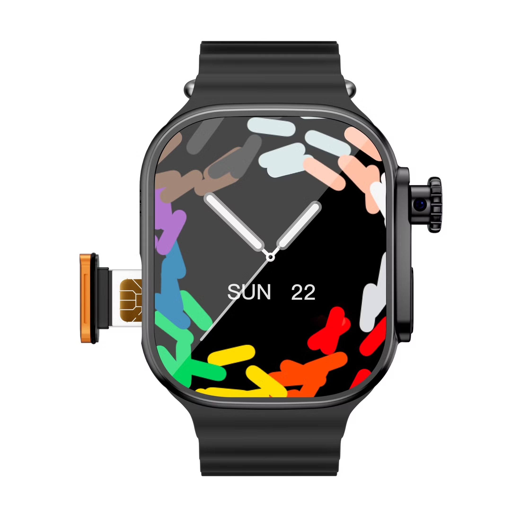 WS10 Ultra 5G Android Smart Watch 8GB RAM 128GB ROM Rotating Camera For Front And Rear 2.01 inch Big Display Playstore and Wifi Supported 4G/5G Sim Supported Video Calling Smartwatch Wisme WS10 Ultra. 