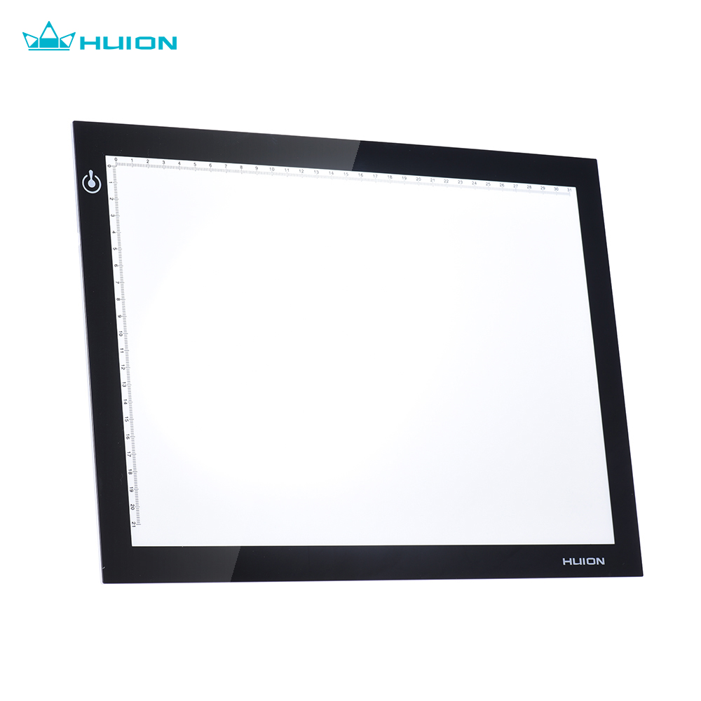 HXSJ Huion L4S Protable Ultra-thin LED Light Pad Acrylic Panel LED Drawing Light Pad Powered by USB with Adjustable Brightness. 