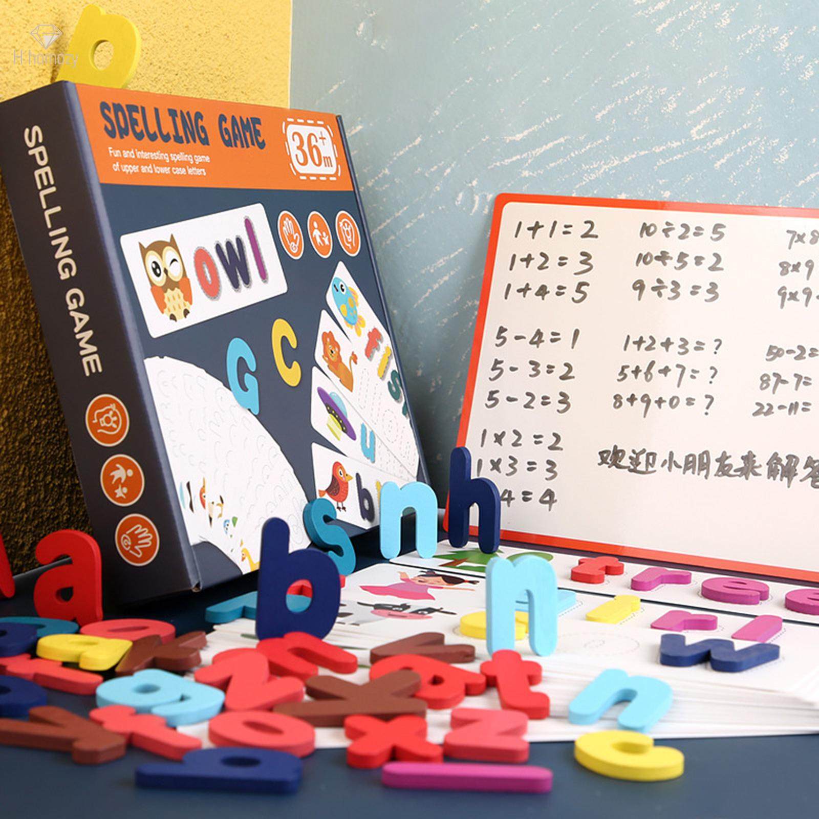 Read Spelling Learning Toy Montessori sight words Matching. 