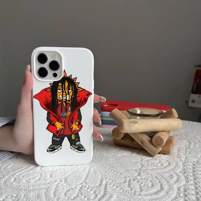 Chief Keef Rapper Phone Case Candy Color for iPhone 14 11 12 13 mini pro MAX Plus. 