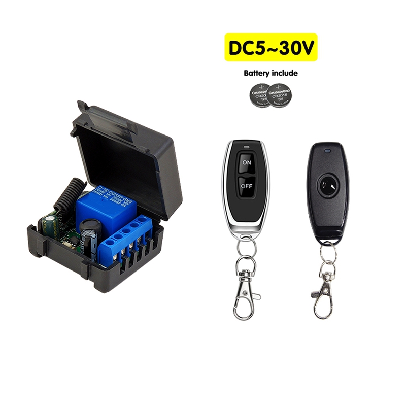 【Funny Bunny Toy Store】433 Mhz RF Switch 12V Single Relay Receiver Module with 2 Remote Transmitter. 