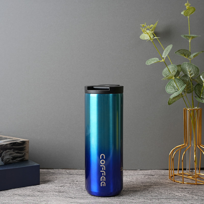 500ml Double Stainless Steel 304 Coffee Mug Leakproof Thermos Milk Mug