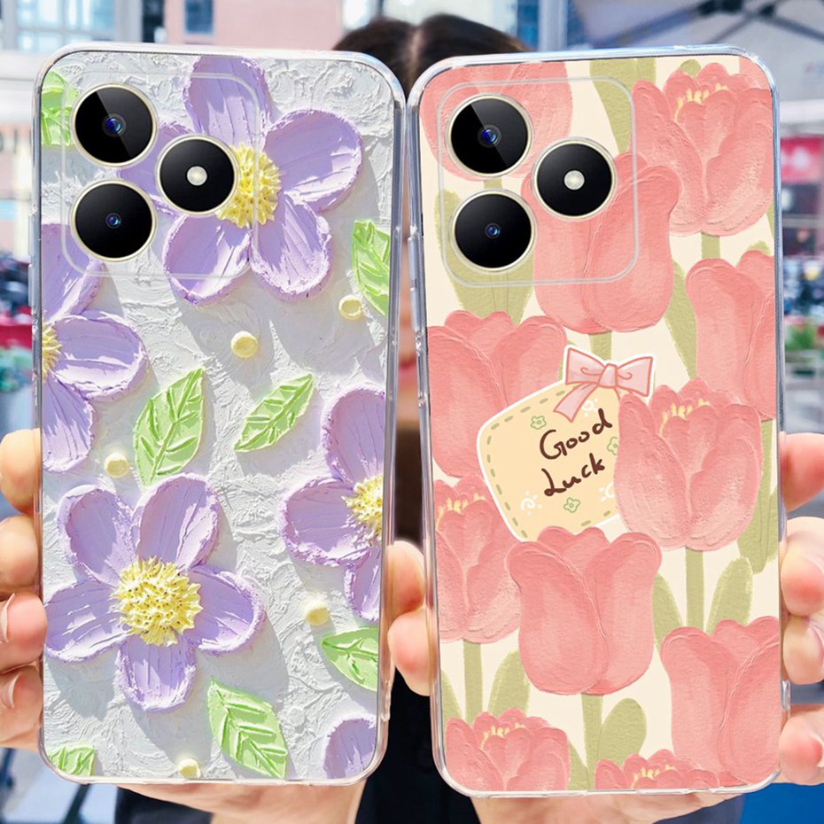 Lovely Printing Case For Realme Note 50 RMX3834 Soft Silicone TPU Back Cover For Realme Note50 Phone Cases. 