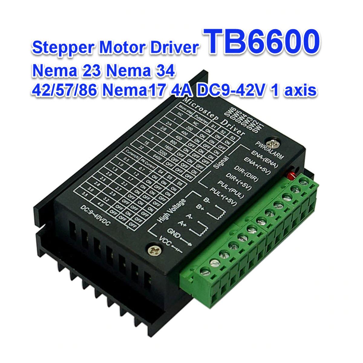 TB6600 TB-6600 Stepper Motor Driver Controller DC 9-42V 4A For CNC Engraving Machine 3D Printers DIY Electronics Project TB 6600