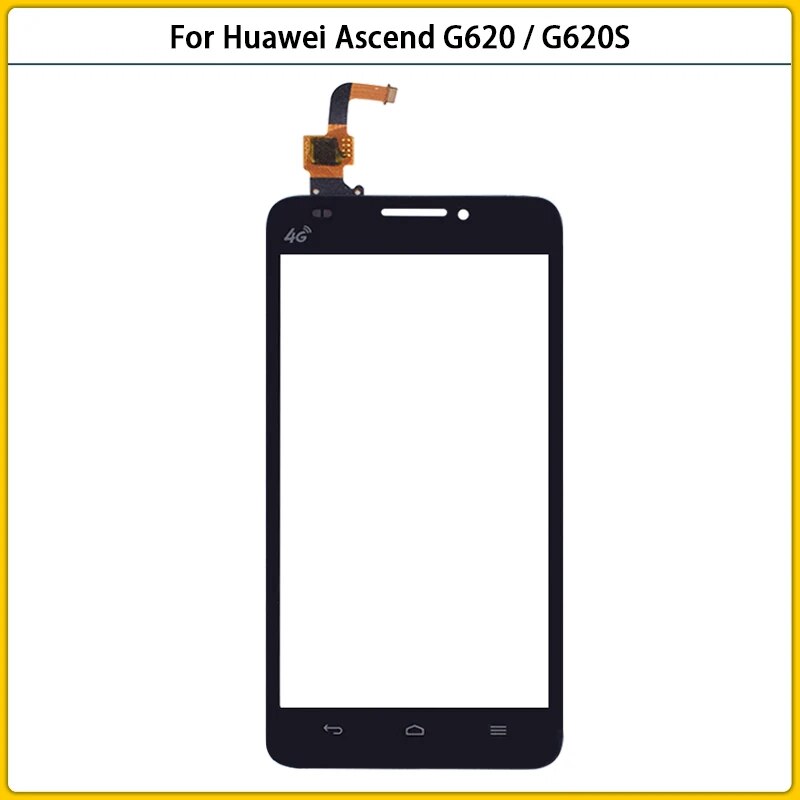 New TouchScreen For Huawei Ascend G620 / G620S Touch Screen Panel LCD Digitizer Sensor LCD Outer Glass Lens Replacement. 