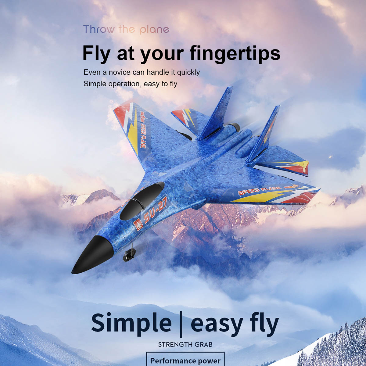 SU-27- Duel Battery  RC Foam Plane  Rc Airplane Radio Control Rc Airplane SU 27 Rc Airplane Remote Control Fighter Model EPP Foam Toys for Kids Gift. 
