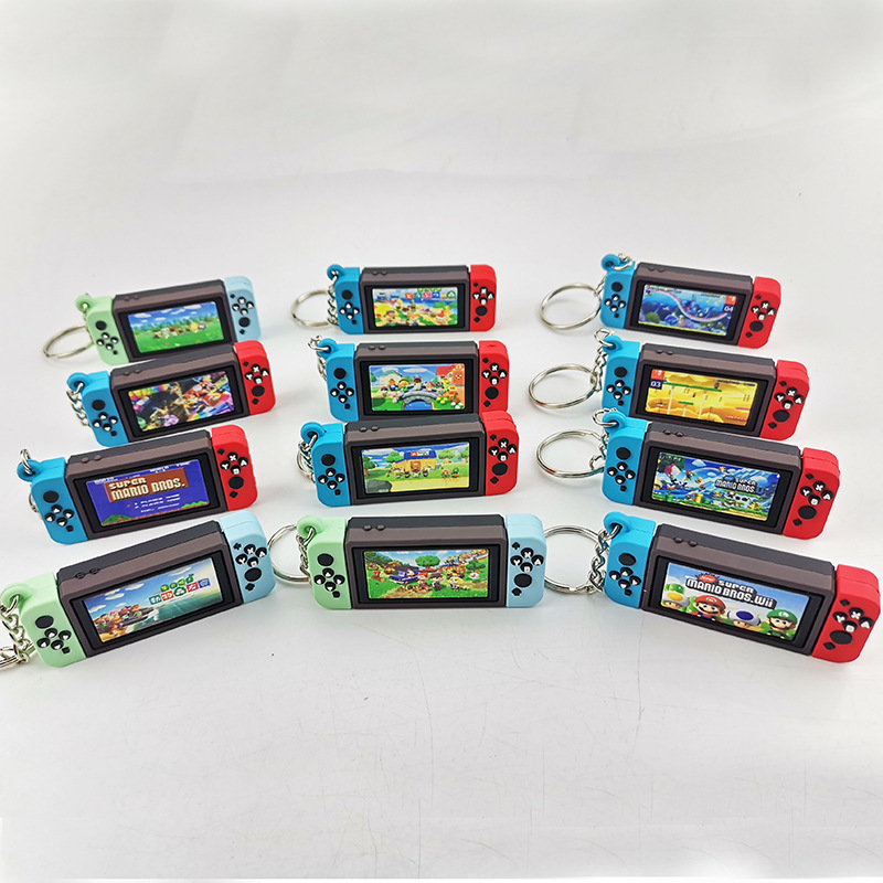 Handle keychain Monomori charm Key ring Mario Movement [Optional] Switch key Mary game hand
