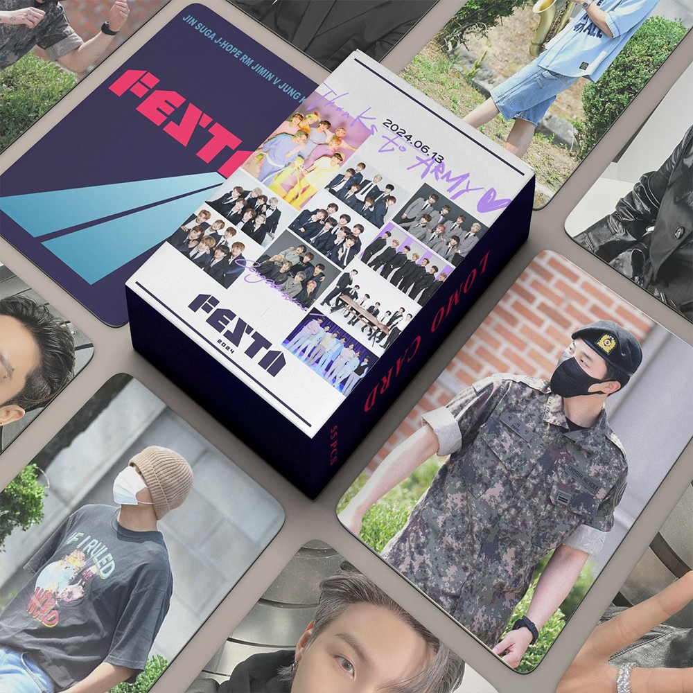 BTS 55Pcs/Box K-POP Bangtan Boys All Album Photocard/Lomocard