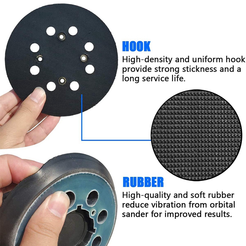 TWEXQNY-5Inch Hook and Loop Replacement Sander Pad for DeWalt-Fit DWE6421/6421K, DWE6423/6423K, DCW210B Random Track Sander