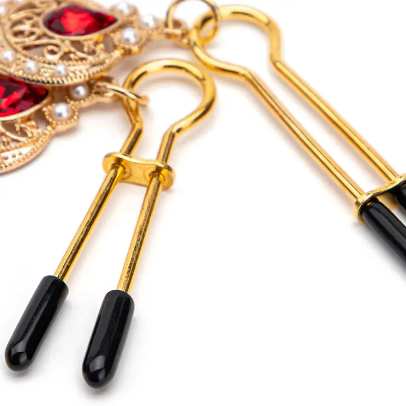 Rhinestone Nip Clips Pressure Breast Clamp Pendant Nip Clamp. 
