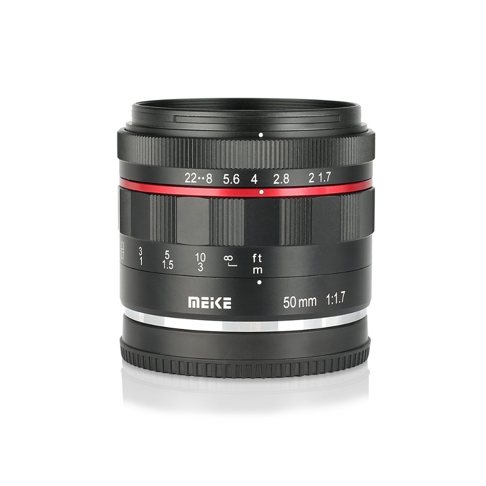 Meike 50mm F1.7 Full Frame Lens For Nikon Canon RF Sony alpha E A6300 A6000 A6500 NEX3 NEX7 A7 A7II A7III Mirrorless Camera. 