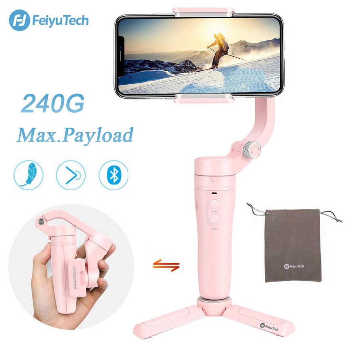 Feiyutech Vlog Pocket 3-Axis Foldable Pocket-Size Handheld Gimbal Stabilizer For Smartphone, Action Camera