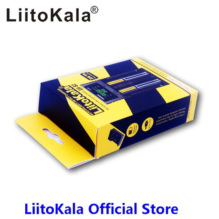 A Liitokala 18650 26650 21700 4 LCD Slots Display NiMH to the ion Battery Charger.. 