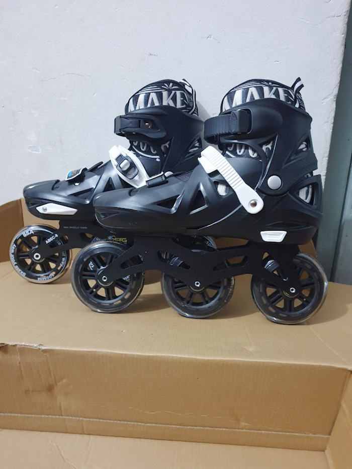 Inline Roller skate Shoes- Wheel/100mm Wheel-size-L (39-42