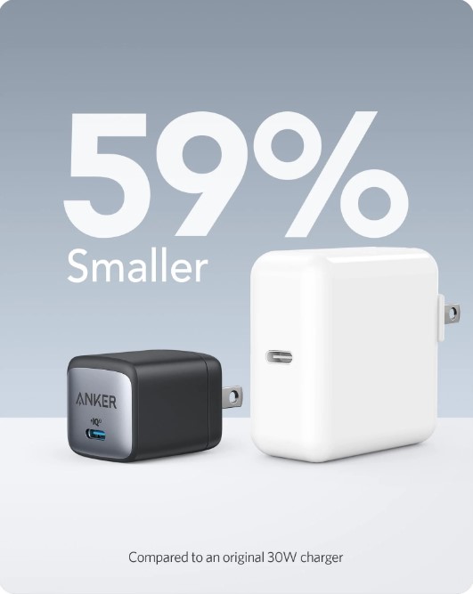 Anker 711 Charger Nano II 30W is a USB C Charger with Anker Nano II 30W Fast Charger Adapter, GaN II Compact Charger. 