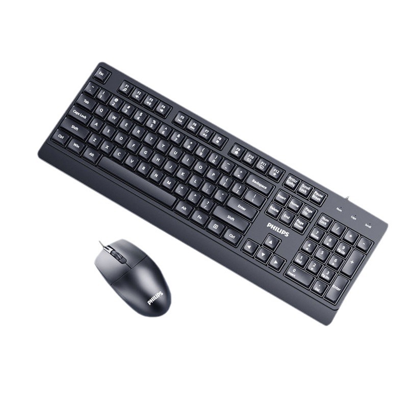 Philips Philips Keyboard & Mouse Combo Wired Hand Rest, Wireless Office, Silent Desktop, Computer Universal. 