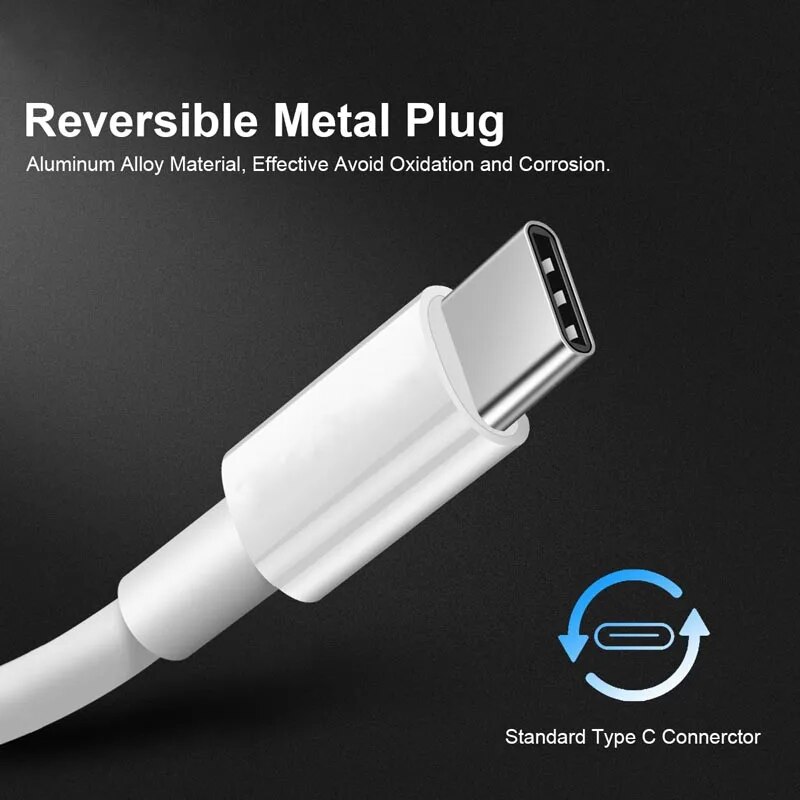 USB Type C Cable for Xiaomi Redmi Note 8 8t 7 Samsung S10 S9 S8 Fast Charging Cable for Huawei Xiaomi USB Type-C EU Plug Charger. 