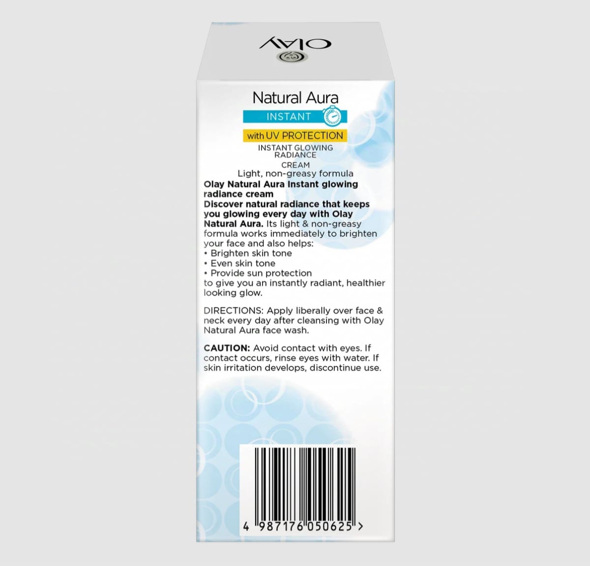 Olay Natural Aura INSTANT with UV PROTECTION INSTANT GLOWING RADIANCE CREAM 40g - Day Cream. 