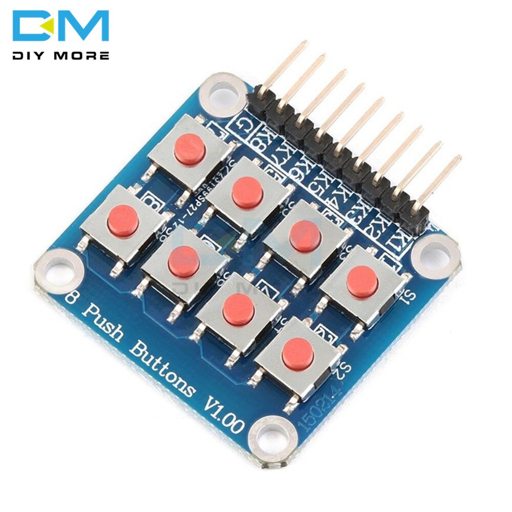 【happy one】2x4 Keypad 4x2 Keypad 8 Push Buttons V1.00 Key Board Matrix Keyboard Button Arduino AVR 2*4 Module PIC. 