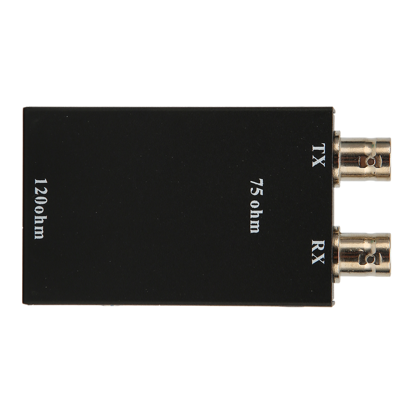 75ohm BNC To 12ohm RJ45 Ethernet Adapter, 2.048Mbps Metal Housing BNC To RJ45 Converter G.703 Balanced To Unbalanced for Road Traffic Monitoring System. 