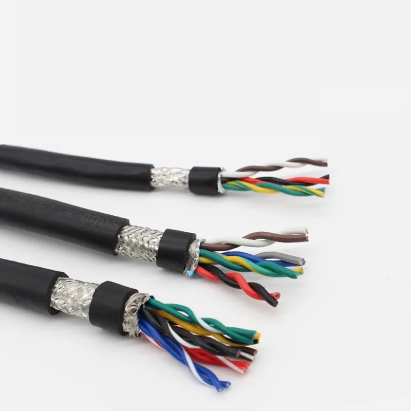 Twisted-pair Shielded Cable 2 4 6 8 10 12core 20 22 18 26 24awg 5 M Pvc Pure Copper Core Communication Signal Soft Control Cable