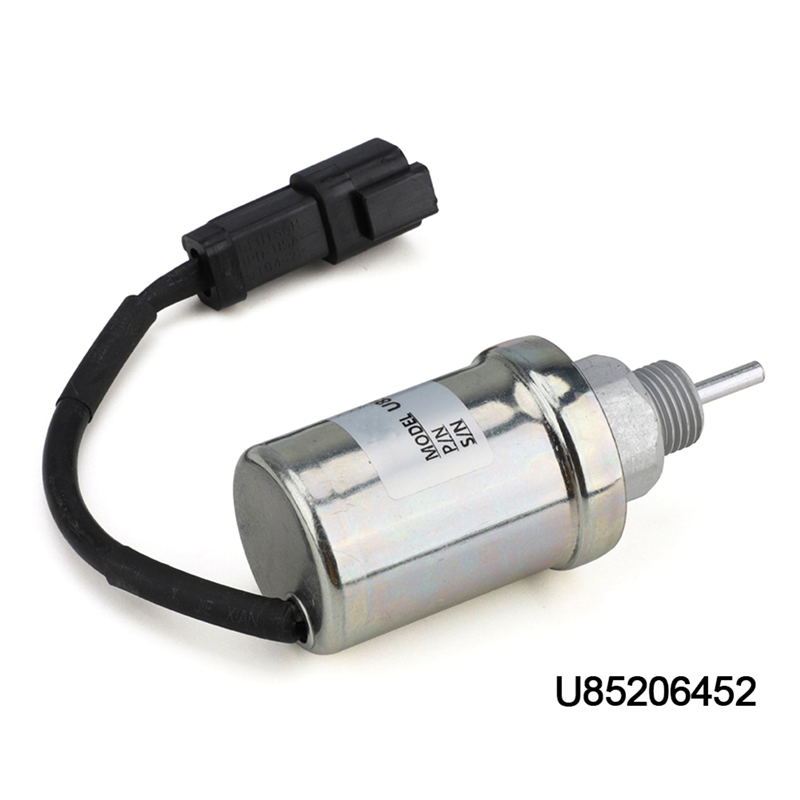 12V Fuel Shut Off Solenoid 185206452 U85206520 U85206452 Stop Solenoid for Caterpillar Engine 3011C 3013 Perkins 402D Replacement. 