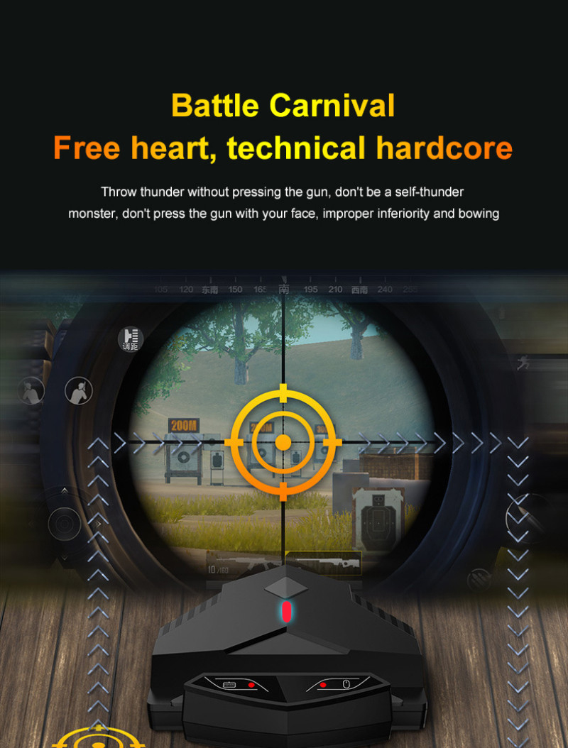 Lingzha 2Pro Pubg Controller Mobile Gamepad Bluetooth-Compatible Connection Keyboard Mouse Pubg Gaming Converter For Android. 