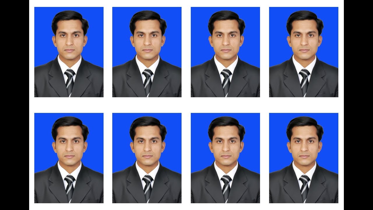 30 pcs passport size photo Print, Customized photo. 