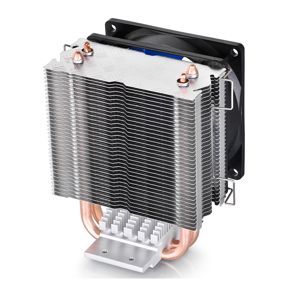 Deepcool ICE EDGE MINI FS V2.0 CPU Cooler 2 Heat Pipes For Intel LGA1700 1200 1155 AMD AM5 AM4 80mm Fan 3pin Interface. 