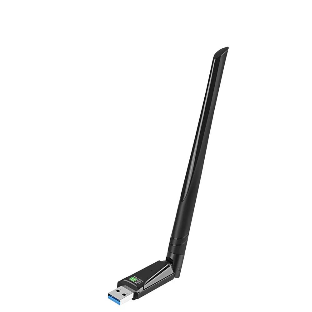 WiFi6 USB Adapter AX900 Bluetooth 5.3 Dual band 900Mbps Wireless Network Card Wifi Antenna Dongle Free Drive For PC Win10 11. 