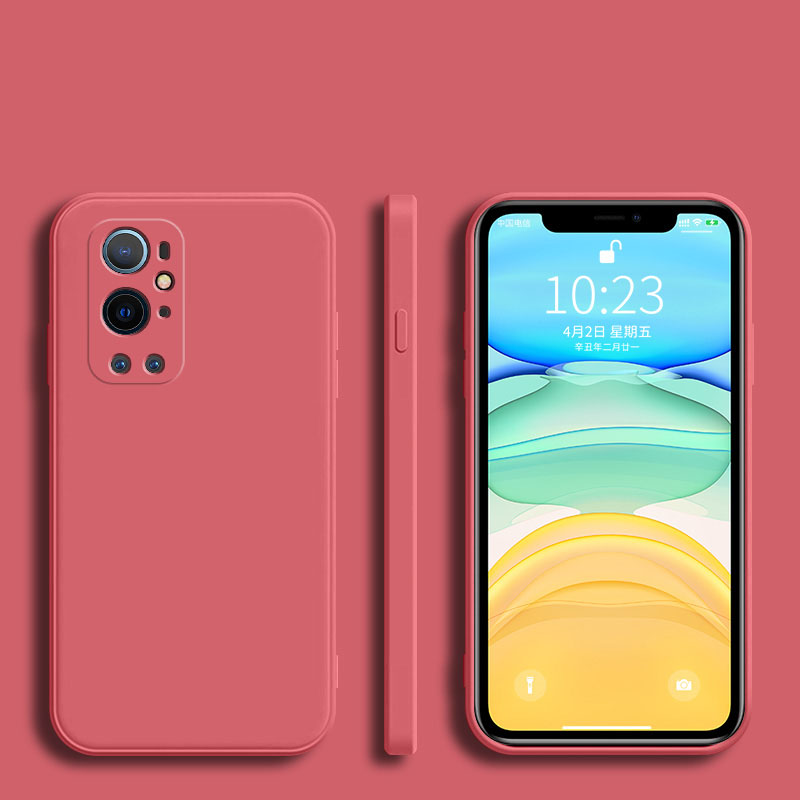 Luxury Square Soft Silicone Case on For OnePlus One Plus 10 9 9R 9RT 8 7 7T Pro Nord CE 2 5G Coque Solid Color Back Cover. 