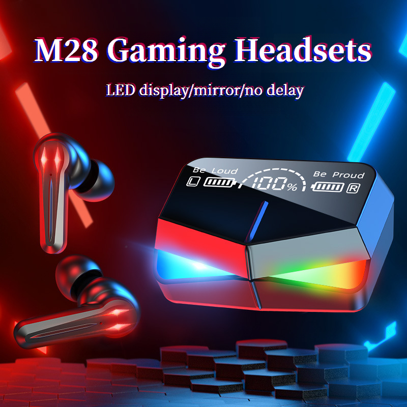Original M28 PRO 5.1 earphones Bluetooth wireless earbuds low latency headphones HD call noise reduction gaming headset with mic