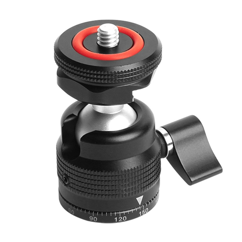 Metal Small Head Camera Tripod Replacement Parts Universal Ball Head Fill Light Bracket Mini Universal