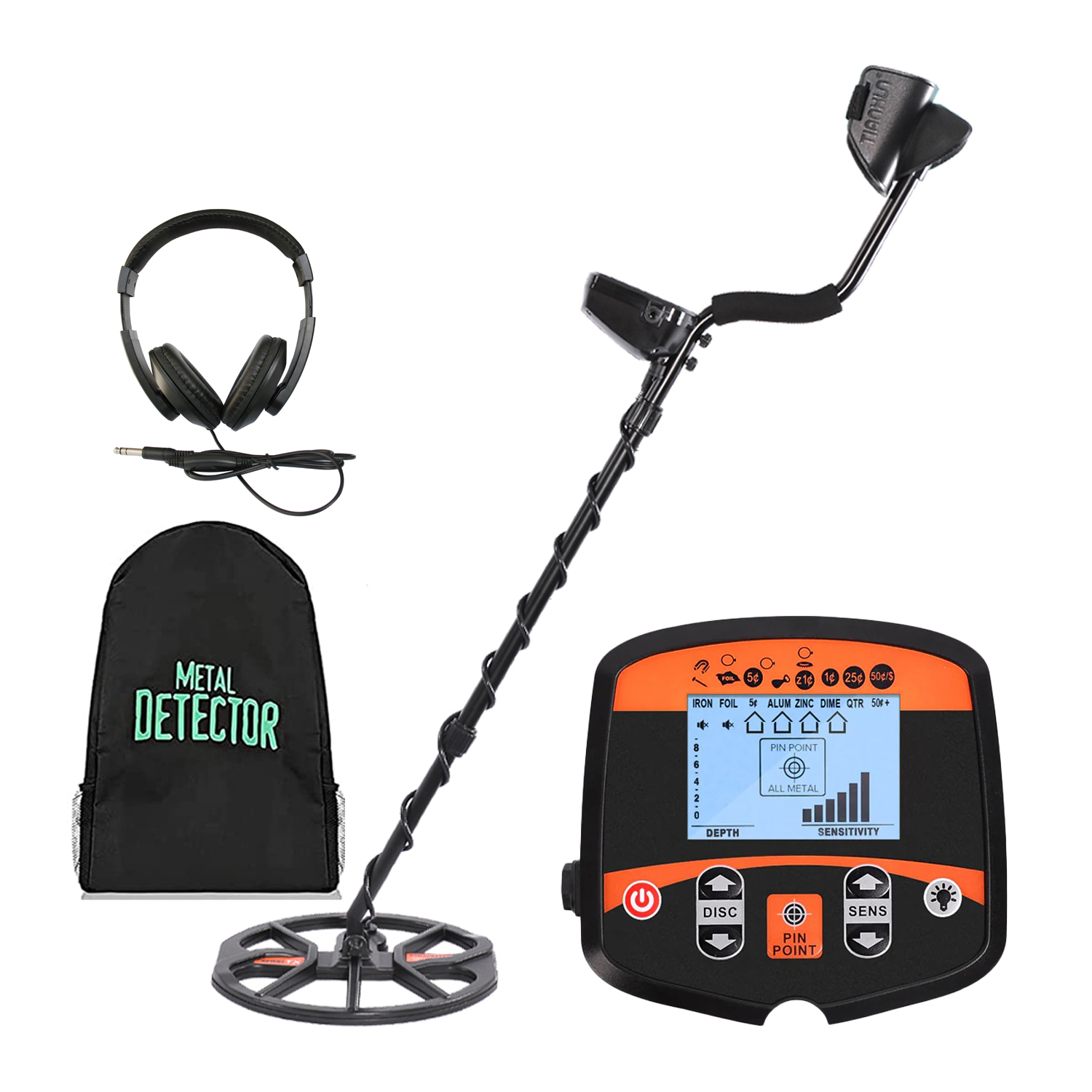 Professional Underground Metal Detector TX-960 Gold Scanner Search Finder Gold Detector with 13 Waterproof Search Coil LCD