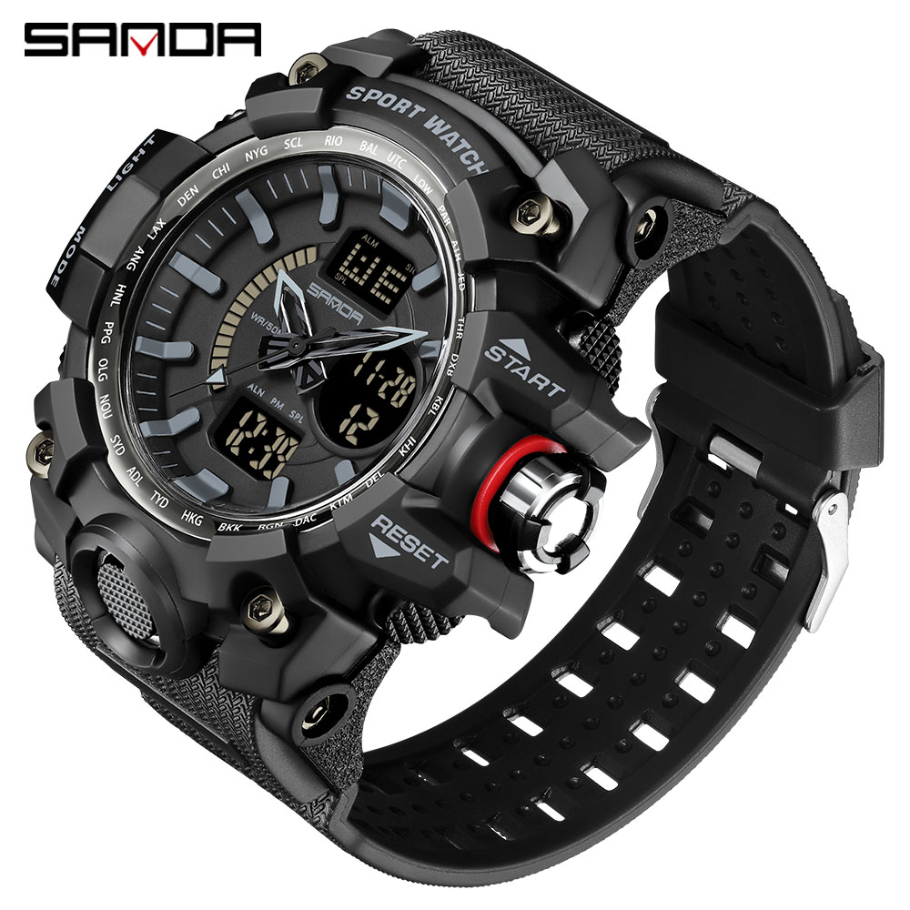 Sanda military waterproof on sale watch