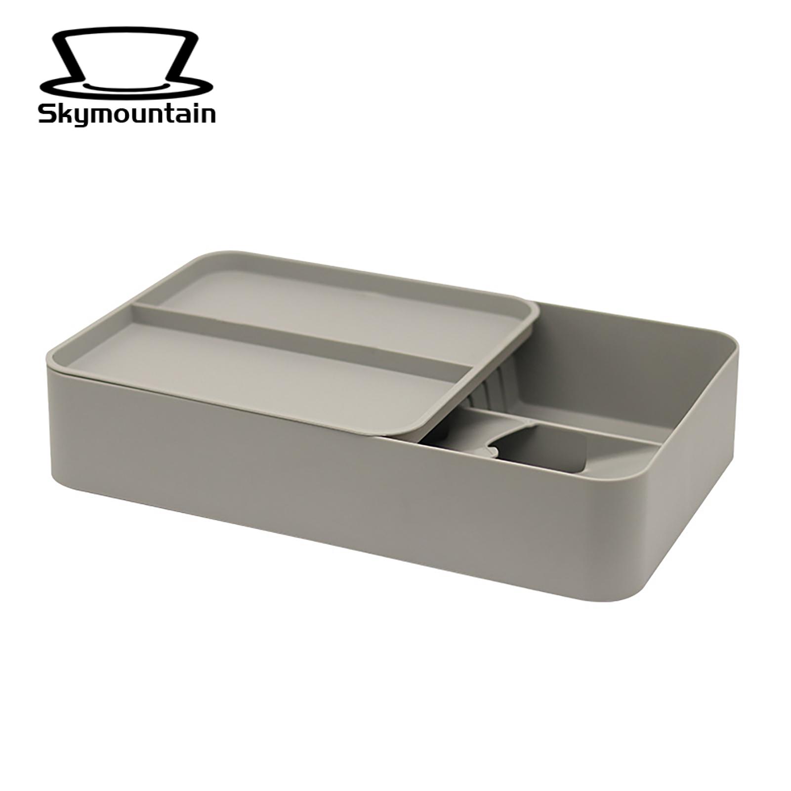 Skymountain Kitchenware Divider Box Dual Layer Drawer Style Chopstick Fork Spoon Cutlery Divider Box. 