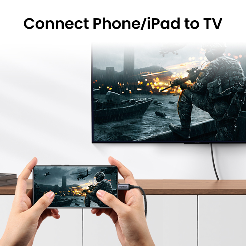 UGREEN USB C HDMI Cable Type C to HDMI 4K for iPhone 15 TV Converter MacBook Air iPad Samsung Pixelbook XPS USB C HDMI Adapter Superman. 