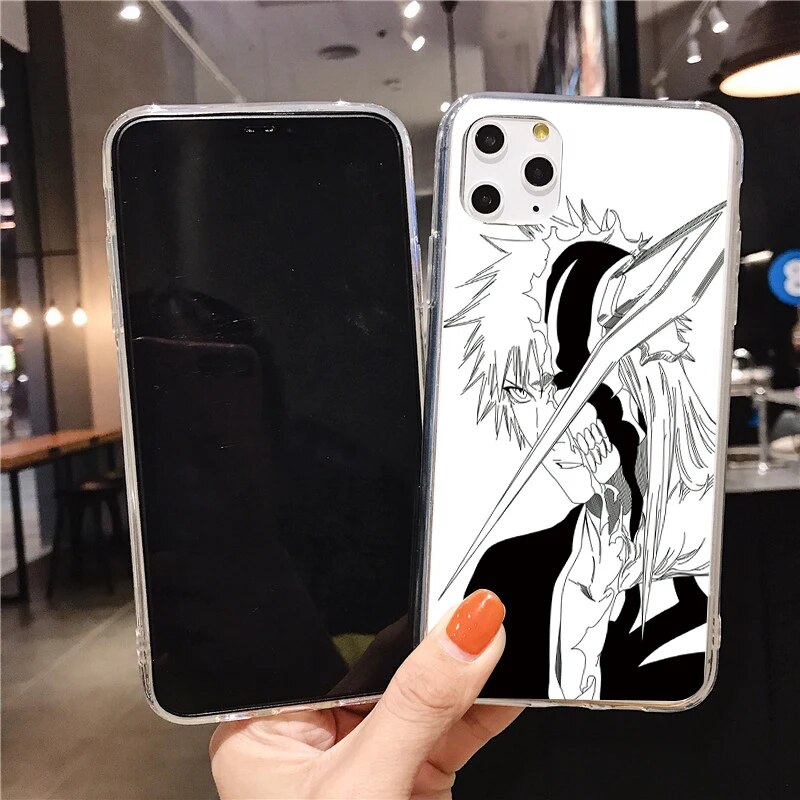 Anime Bleach Rukia Kuchiki Soft TPU Clear Coque For iPhone 11 12 13 Mini 14 15 Pro Max 10 XR XS SE3 2022 SE2 7 8 Plus Case Cover. 