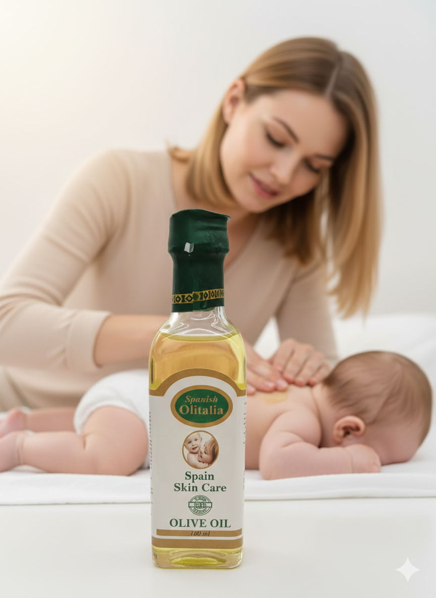 Lucy Oliva Baby Olive Oil 100ml – Spanish Baby Skin Care Moisturizing Oil - Image 3