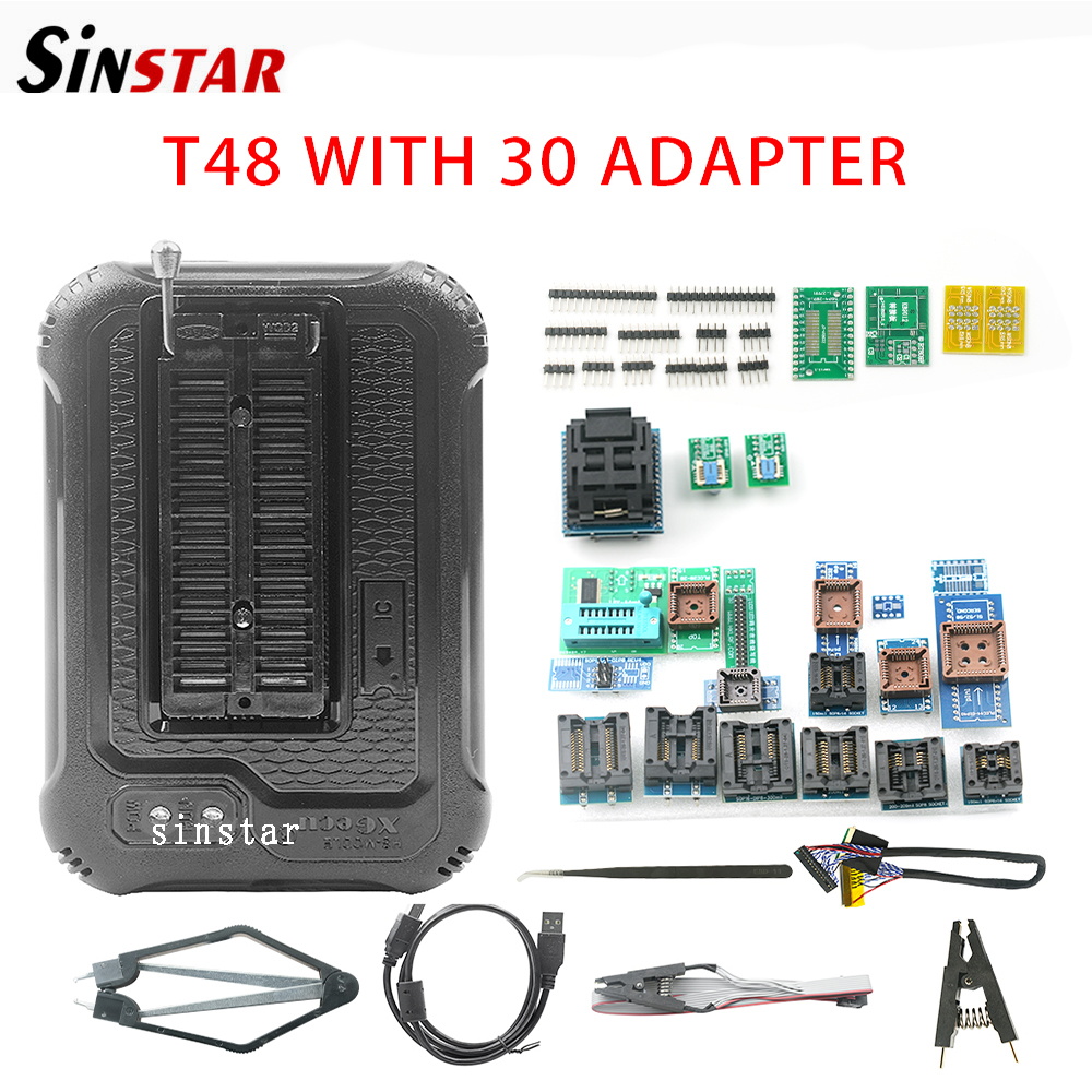 XGecu T48 (TL866-3G) Programmer Support 31000+ ICs for SPI/Nor/NAND Flash/EMMC BGA/TSOP/SOP/PLCC + 30 parts minghao