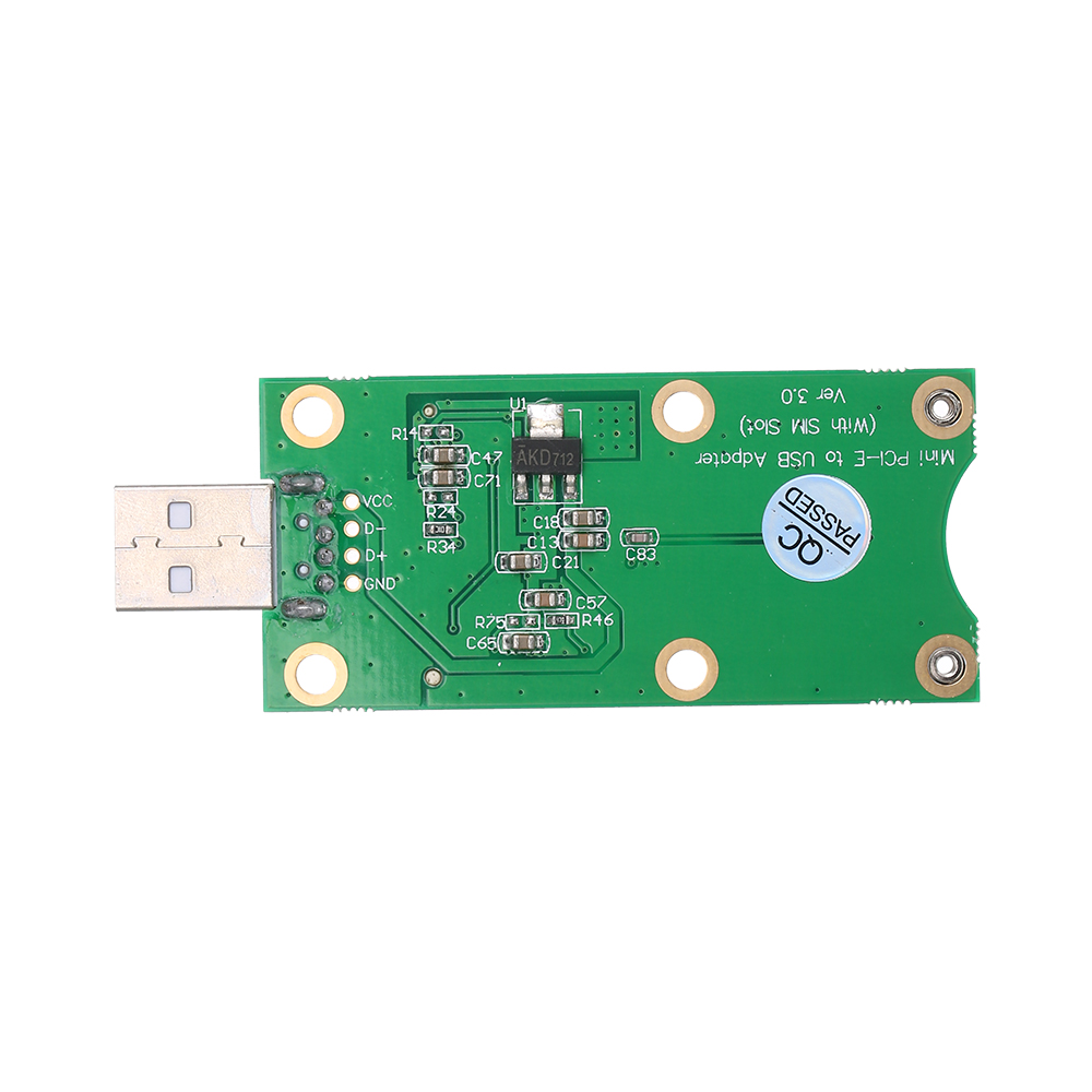 HXSJ M-ini Pci-E To Usb With Sim C-ard Wwan Adapter C-ard 3G/4G Module. 