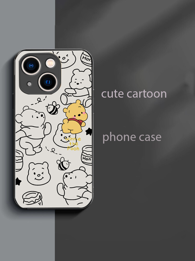 For Huawei Mate 8 Back Cover Case Fashion Cartoon cute little Winnie Soft Silicone Shockproof Camera Lens Protector Phone Cases. 