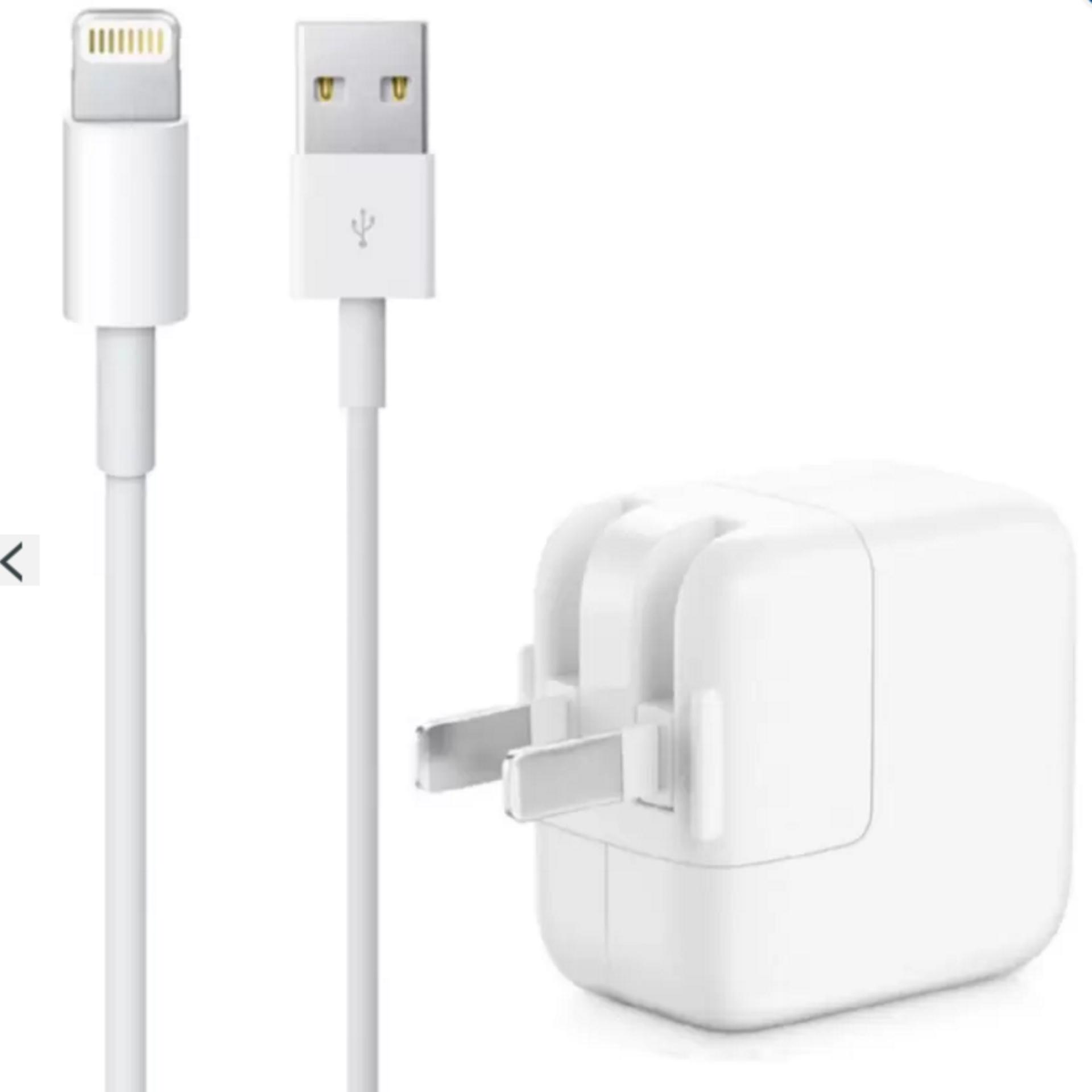 For iPad Pro | iPad Mini 2 3 4 Charger 2.4A 12W USB Wall Portable Travel Plug & 1M Lightning Cable For iPhone X 8 8Plus 7 7Plus 6s Plus 6 SE 5s 5 5c iPad 4 Mini Air Pro iPod. 