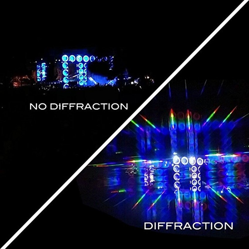 Ultimate Diffraction Glasses-3D Prism Effect EDM Rainbow Style Frieworks Starburst Glasses for Festivals. 