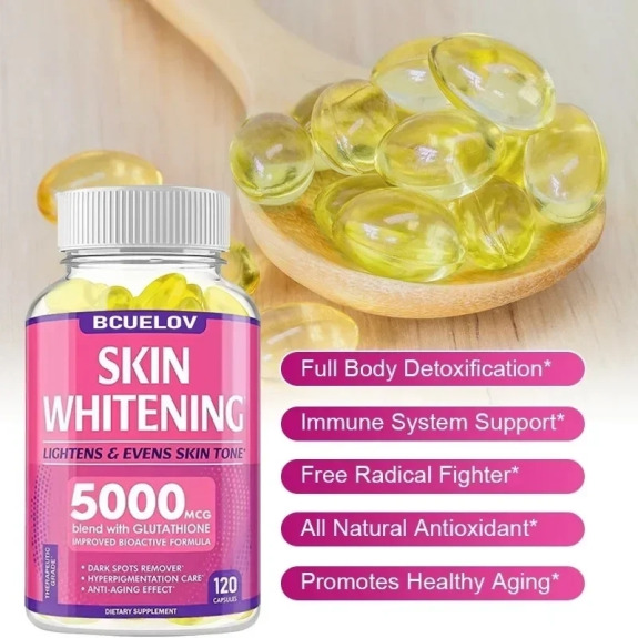 bcuelov glutathione Glutathione 5000mcg Skin Whitening Capsules - BCUELOV for Lightening,  Anti-Aging & Hyperpigmentation Care