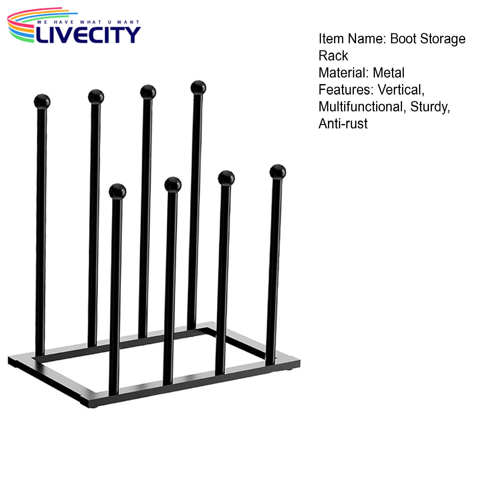 Compact Shoe Storage Vertical Metal Boot Rack Free Standing Shoe Drying Stand for Wader Tall Boots Cowboy Boots Multifunctional Shoes Organizer for Dorm Room Closet Entryway Bedroom for Closets. 