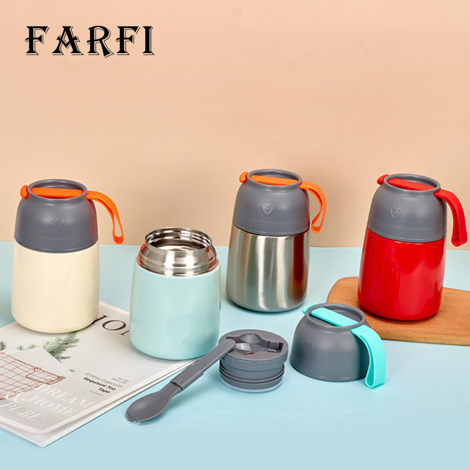 Insulated Soup Cup Large Capacity Stainless Steel Insulated Food Jar Leakproof Portable Lunch Cup for Soups Tableware for Southeast Asian Buyers Soup Cup. 