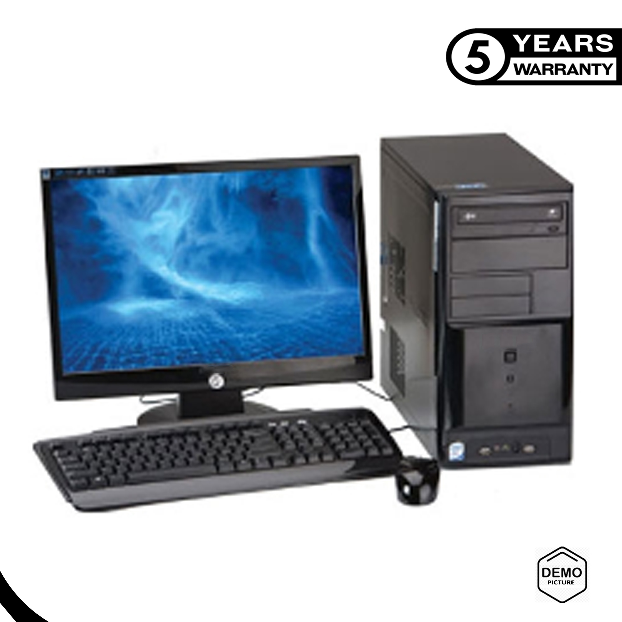 Intel Core i3 RAM 4GB HDD 500GB Graphics 2GB Built in Gaming PC Win 10 64 Bit  'Monitor 24 LED TV'  Brand New Full Desktop Computer. 