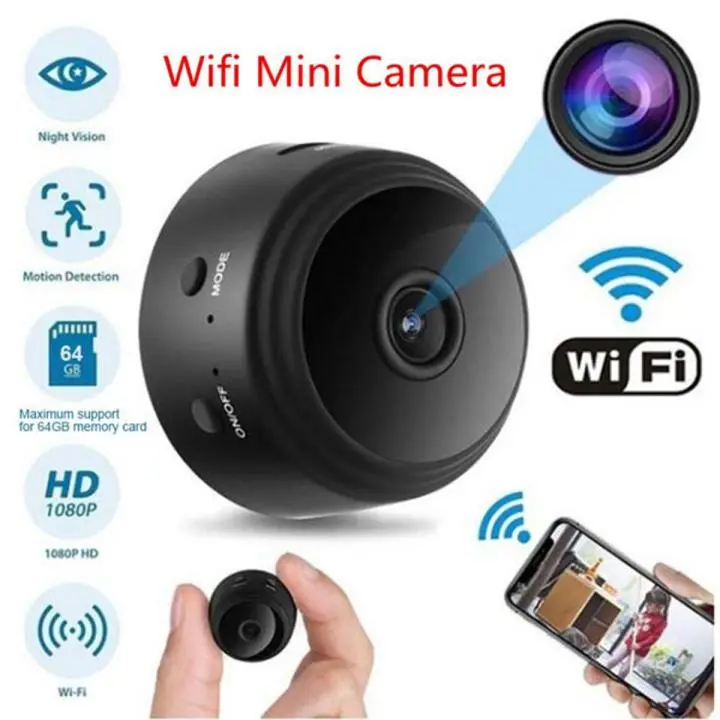 A9 Mini WiFi Camera 1080P Full HD Night Vision Wireless IP Camera By pucko gadgets