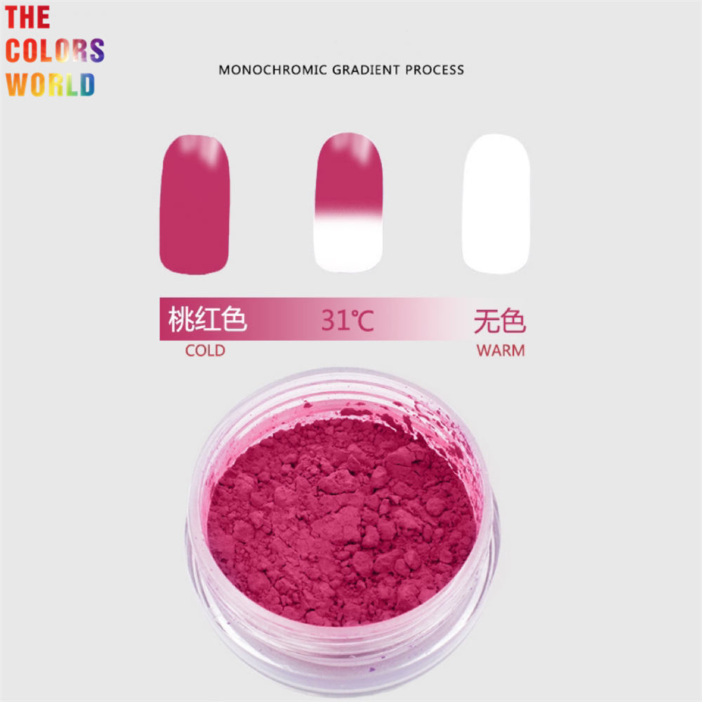 Thermotropic Pigment Powder Color Chang With Temperature Heat Sensitive Color Changing Powder DIY Resin Crafts Nails Clothes. 